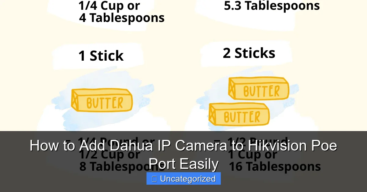 How to Add Dahua IP Camera to Hikvision Poe Port Easily