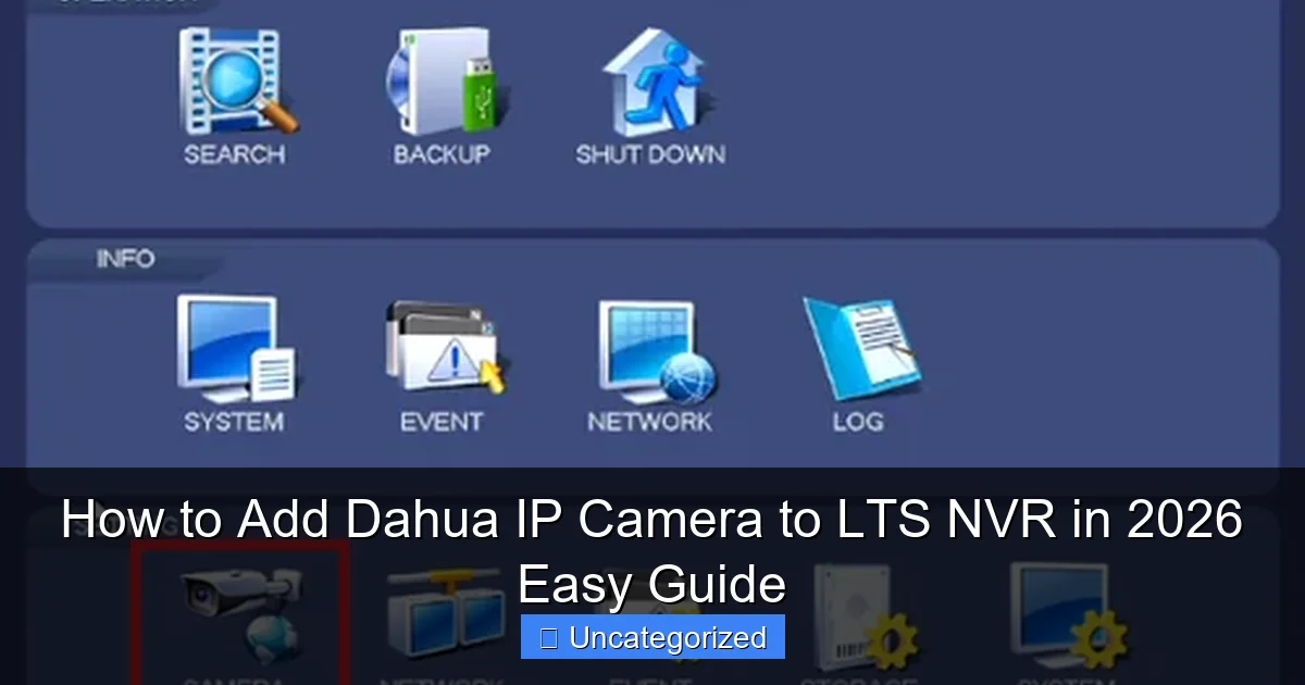 How to Add Dahua IP Camera to LTS NVR in 2026 Easy Guide