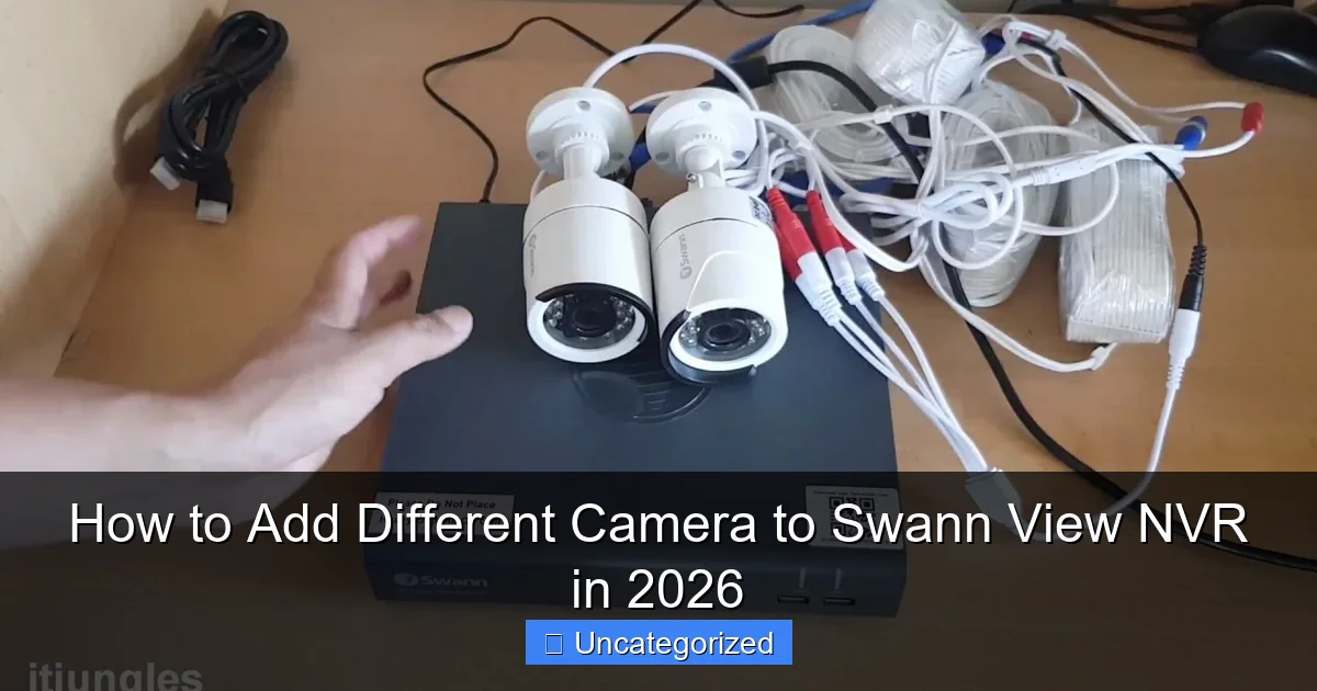 How to Add Different Camera to Swann View NVR in 2026