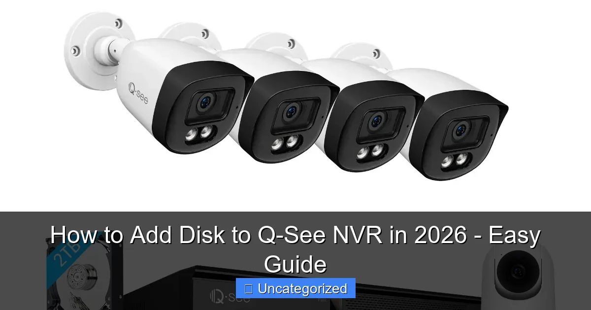 How to Add Disk to Q-See NVR in 2026 - Easy Guide