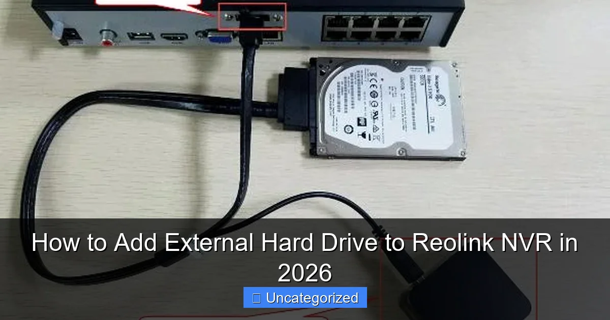 How to Add External Hard Drive to Reolink NVR in 2026