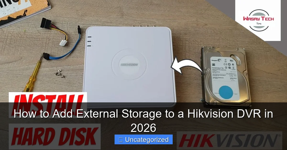 How to Add External Storage to a Hikvision DVR in 2026
