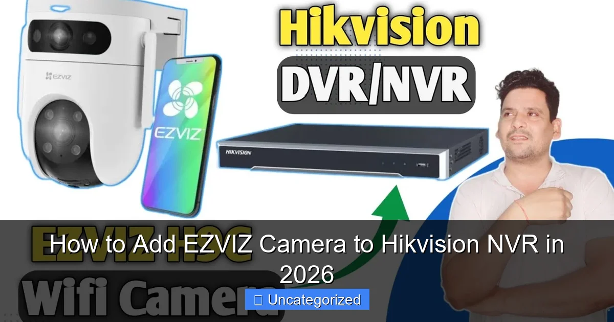 How to Add EZVIZ Camera to Hikvision NVR in 2026