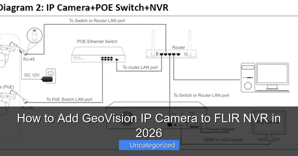 How to Add GeoVision IP Camera to FLIR NVR in 2026