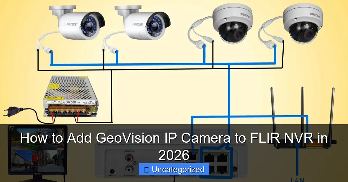 How to Add GeoVision IP Camera to FLIR NVR in 2026