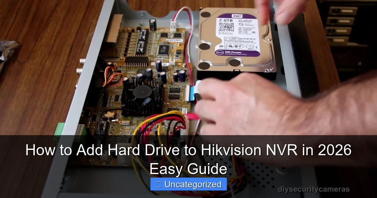 How to Add Hard Drive to Hikvision NVR in 2026 Easy Guide