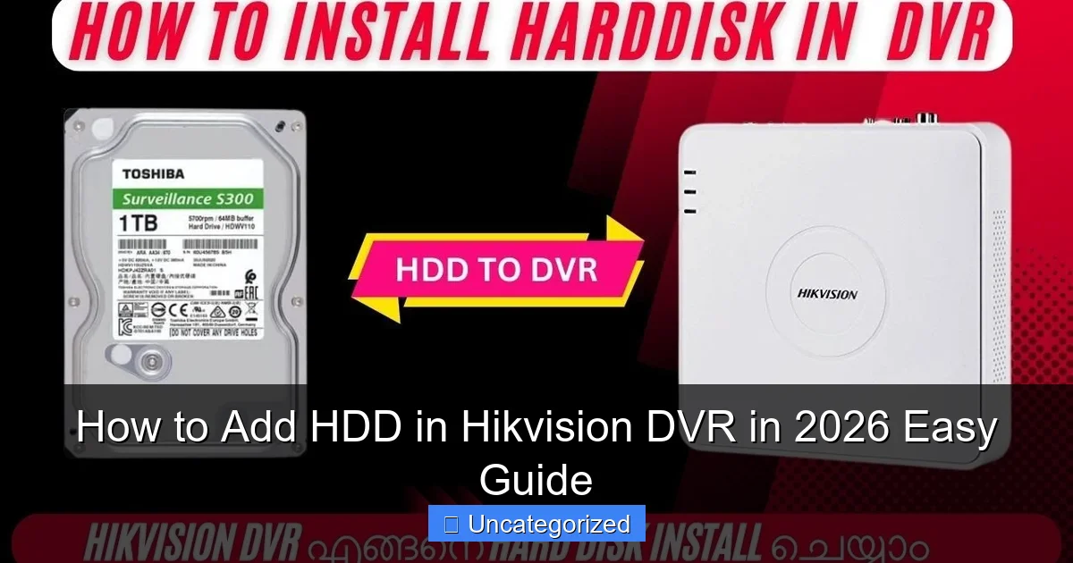 How to Add HDD in Hikvision DVR in 2026 Easy Guide