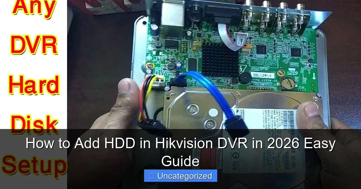 How to Add HDD in Hikvision DVR in 2026 Easy Guide
