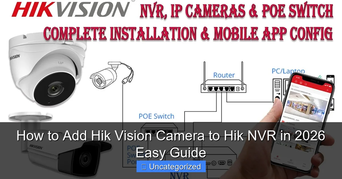 How to Add Hik Vision Camera to Hik NVR in 2026 Easy Guide