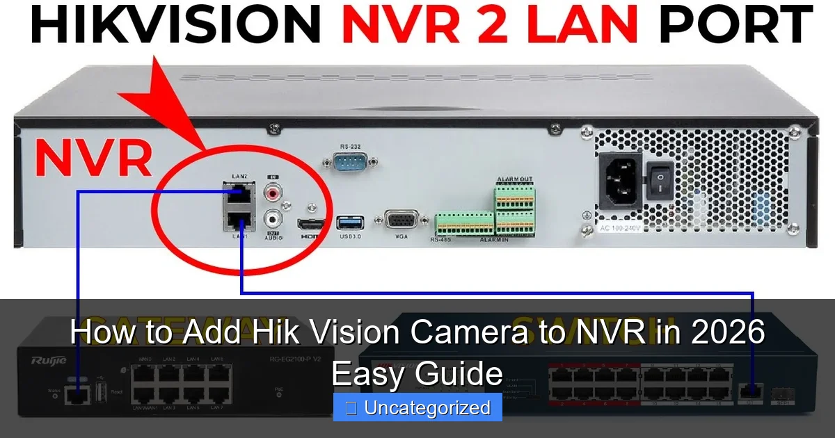 How to Add Hik Vision Camera to NVR in 2026 Easy Guide