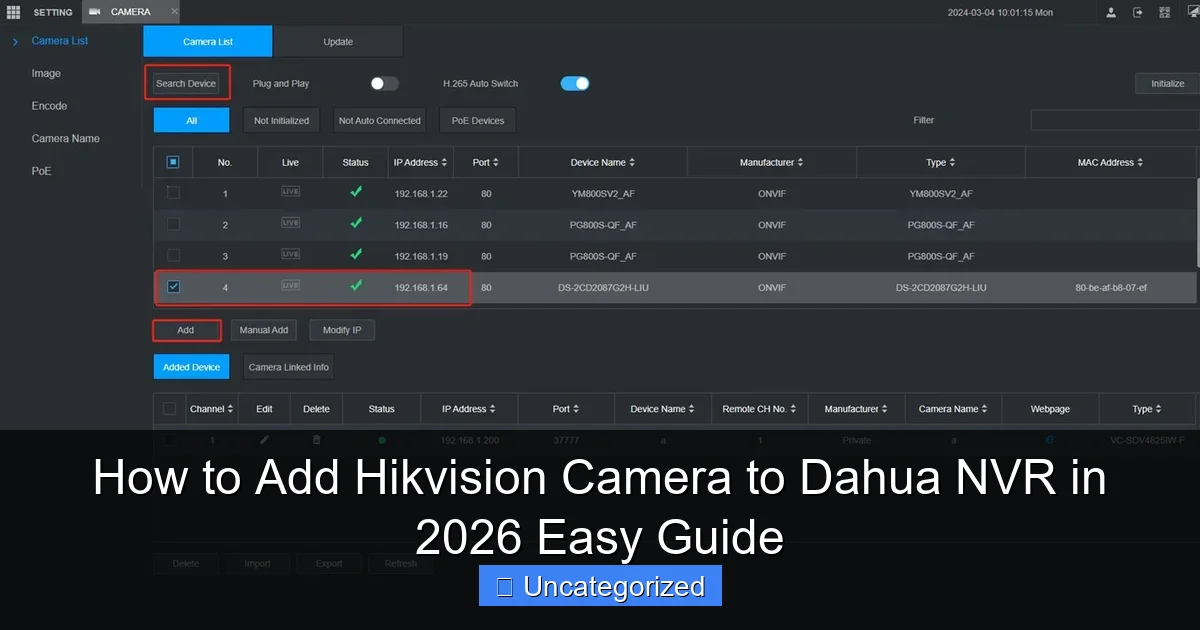 How to Add Hikvision Camera to Dahua NVR in 2026 Easy Guide