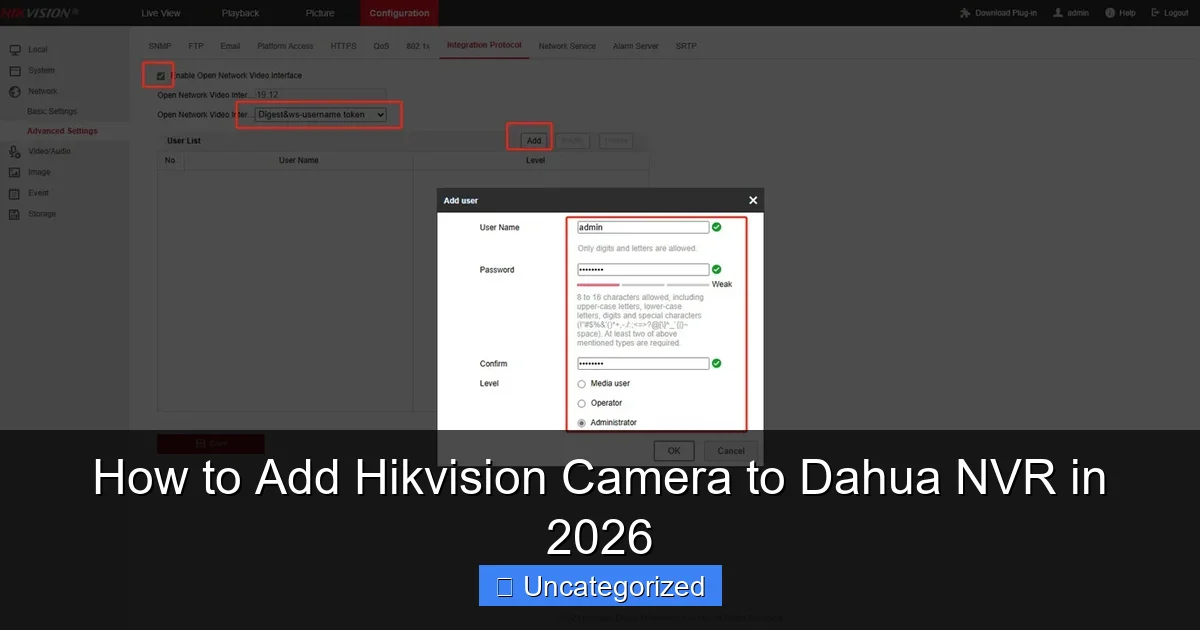 How to Add Hikvision Camera to Dahua NVR in 2026