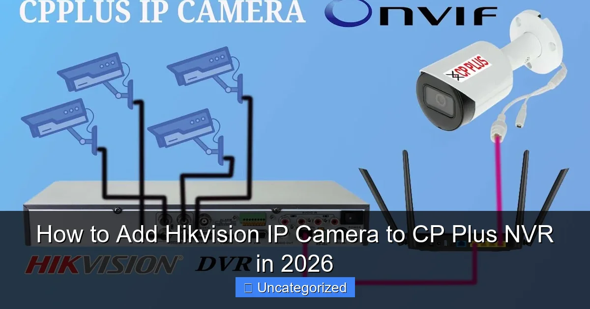 How to Add Hikvision IP Camera to CP Plus NVR in 2026