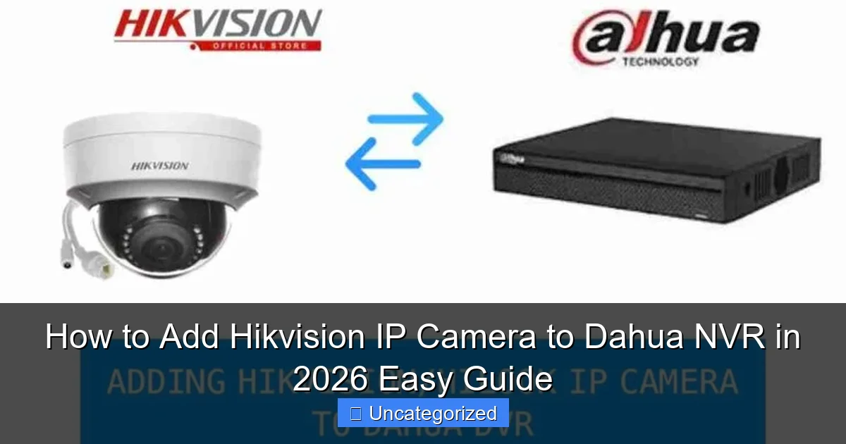 How to Add Hikvision IP Camera to Dahua NVR in 2026 Easy Guide