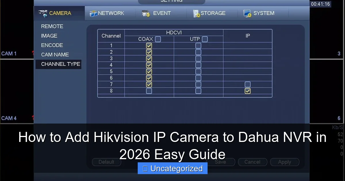 How to Add Hikvision IP Camera to Dahua NVR in 2026 Easy Guide