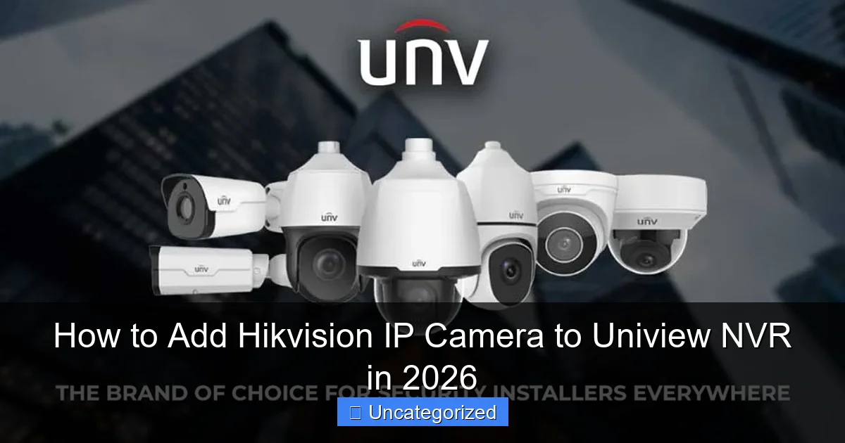 How to Add Hikvision IP Camera to Uniview NVR in 2026