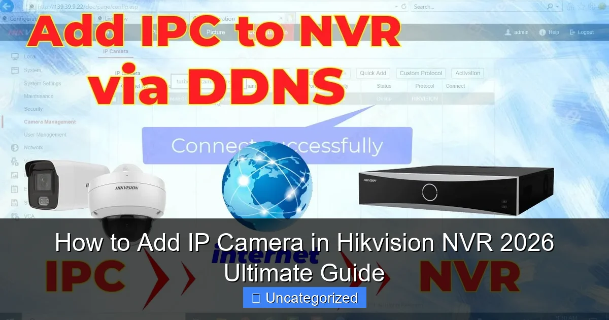 How to Add IP Camera in Hikvision NVR 2026 Ultimate Guide
