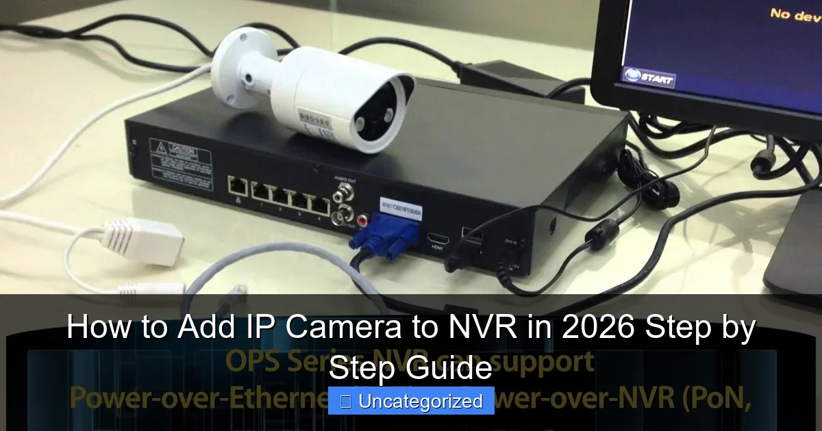 How to Add IP Camera to NVR in 2026 Step by Step Guide