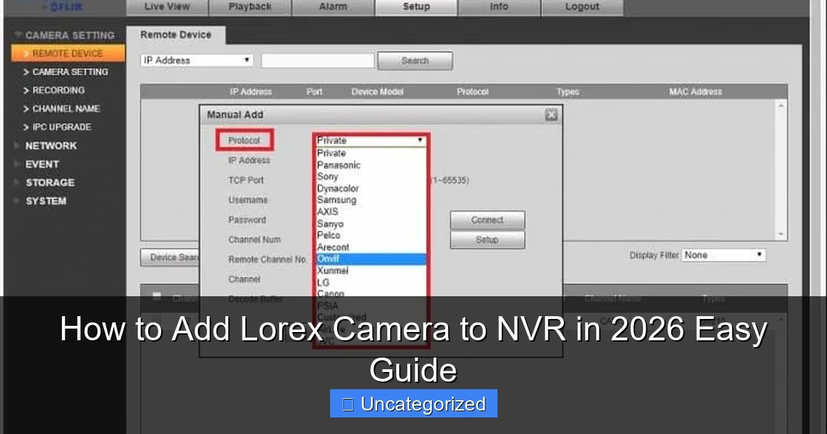 How to Add Lorex Camera to NVR in 2026 Easy Guide