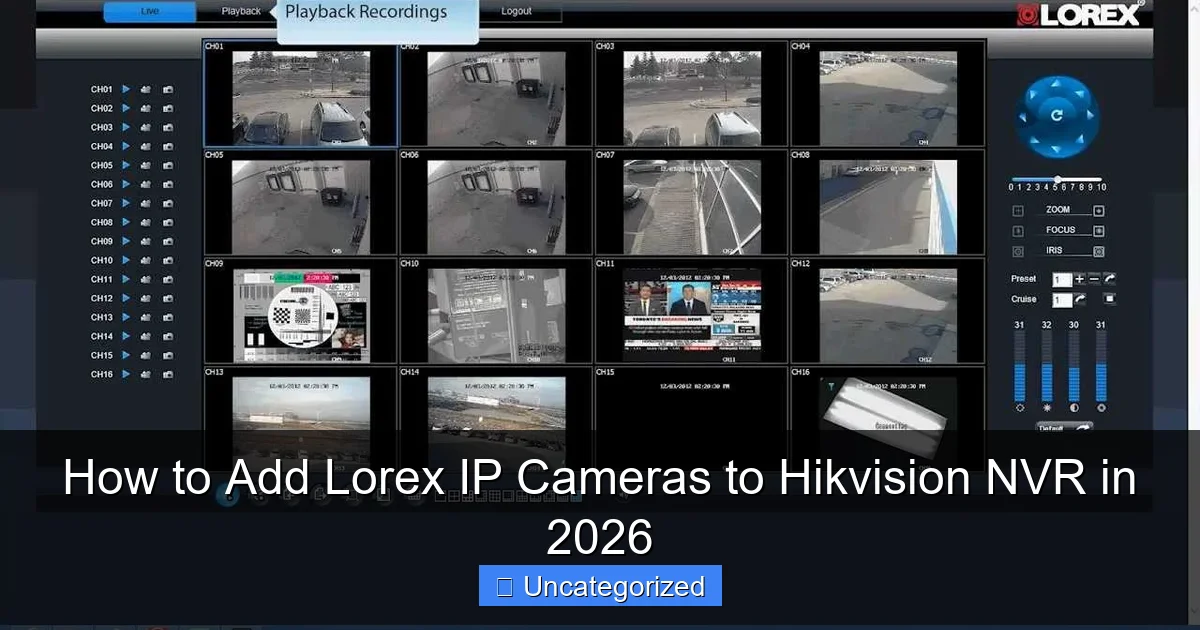 How to Add Lorex IP Cameras to Hikvision NVR in 2026