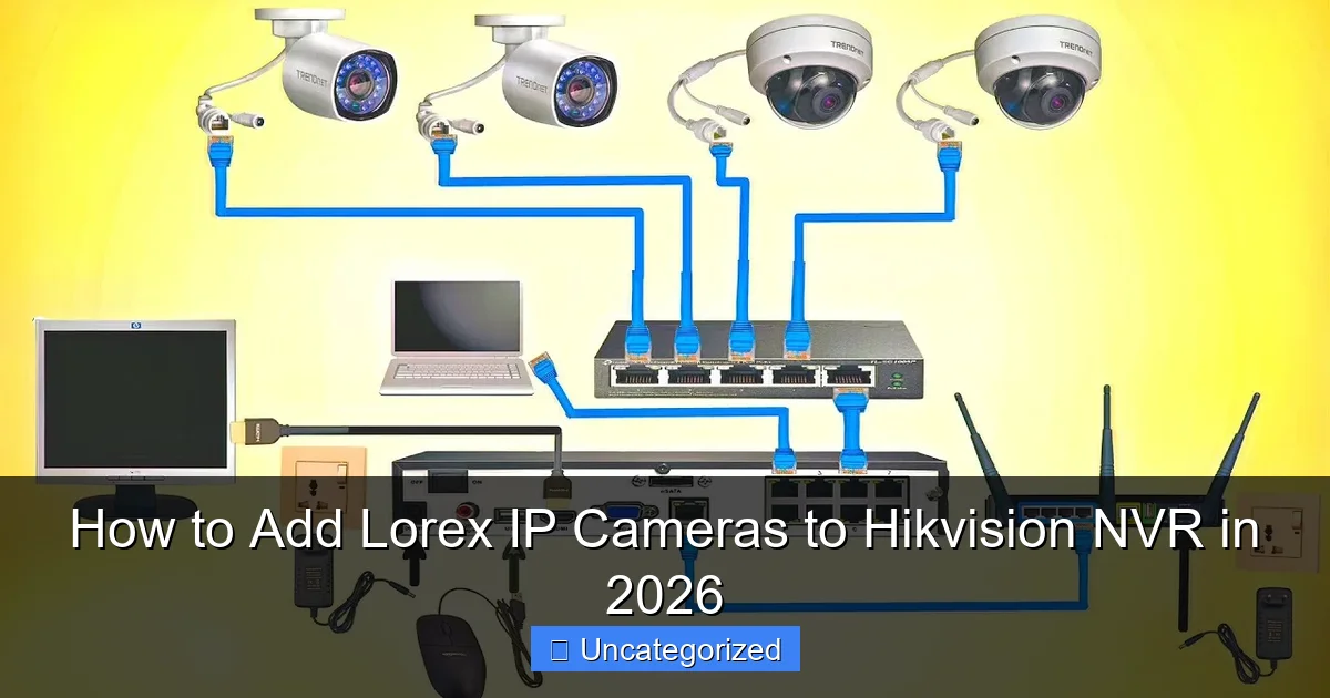 How to Add Lorex IP Cameras to Hikvision NVR in 2026