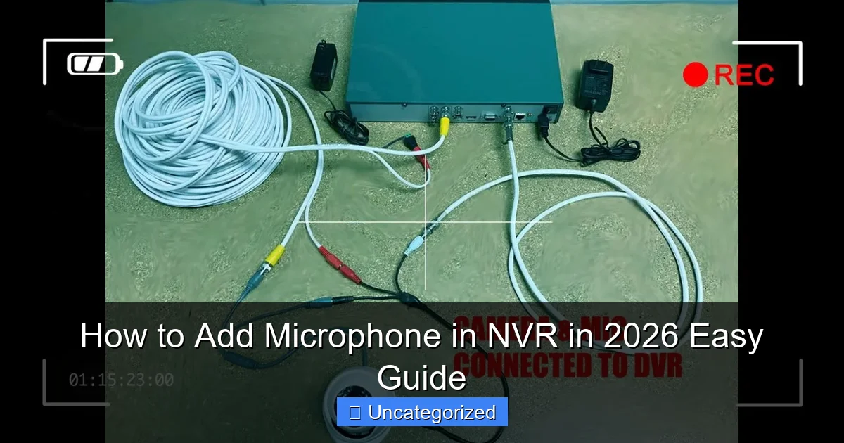 How to Add Microphone in NVR in 2026 Easy Guide