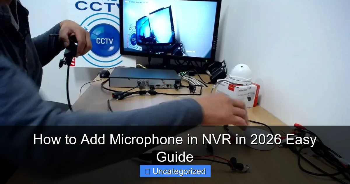 How to Add Microphone in NVR in 2026 Easy Guide