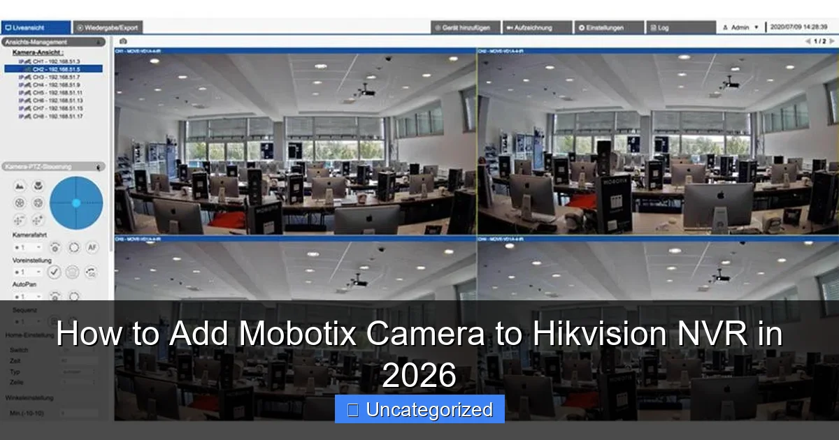 How to Add Mobotix Camera to Hikvision NVR in 2026