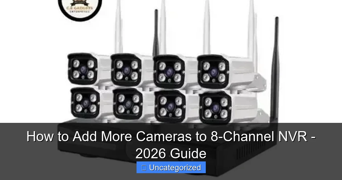 How to Add More Cameras to 8-Channel NVR - 2026 Guide