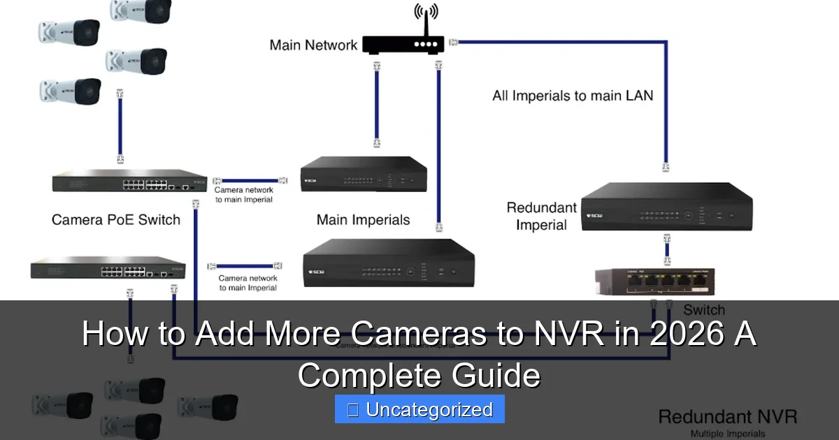 How to Add More Cameras to NVR in 2026 A Complete Guide