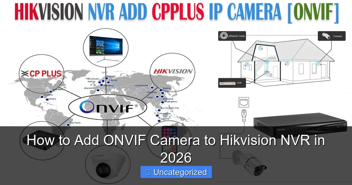 How to Add ONVIF Camera to Hikvision NVR in 2026