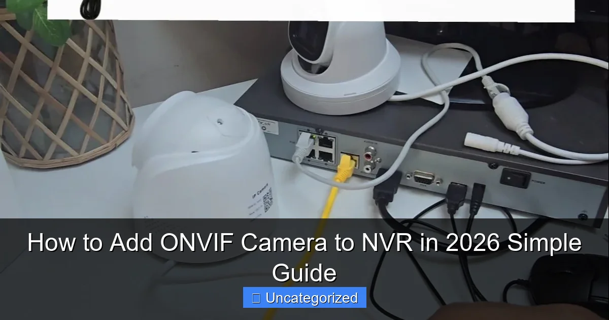 How to Add ONVIF Camera to NVR in 2026 Simple Guide
