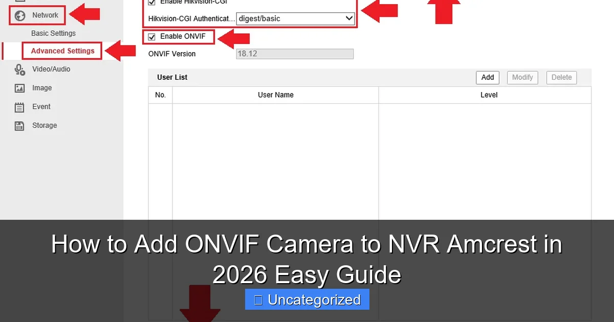 How to Add ONVIF Camera to NVR Amcrest in 2026 Easy Guide