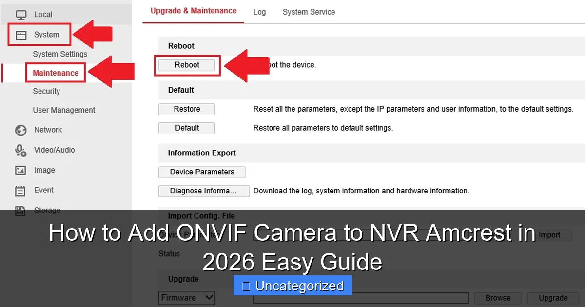 How to Add ONVIF Camera to NVR Amcrest in 2026 Easy Guide