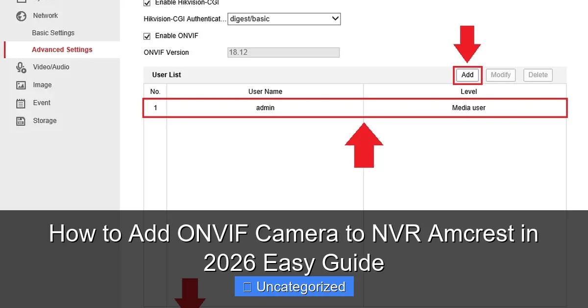 How to Add ONVIF Camera to NVR Amcrest in 2026 Easy Guide