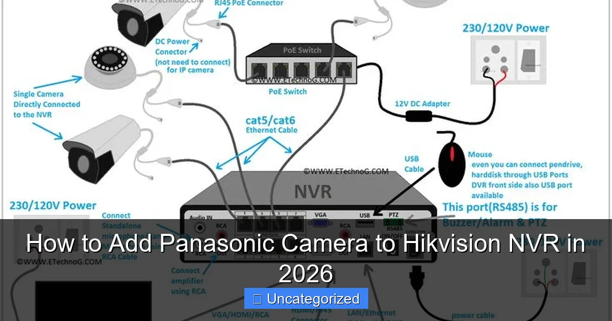 How to Add Panasonic Camera to Hikvision NVR in 2026