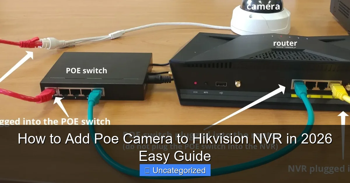 How to Add Poe Camera to Hikvision NVR in 2026 Easy Guide