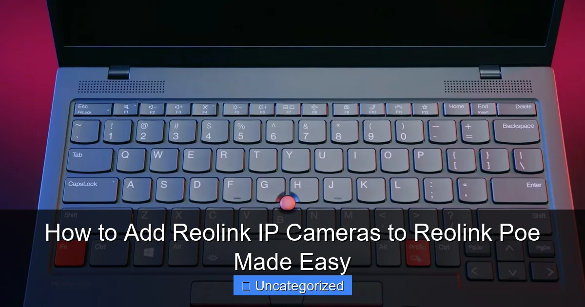 How to Add Reolink IP Cameras to Reolink Poe Made Easy