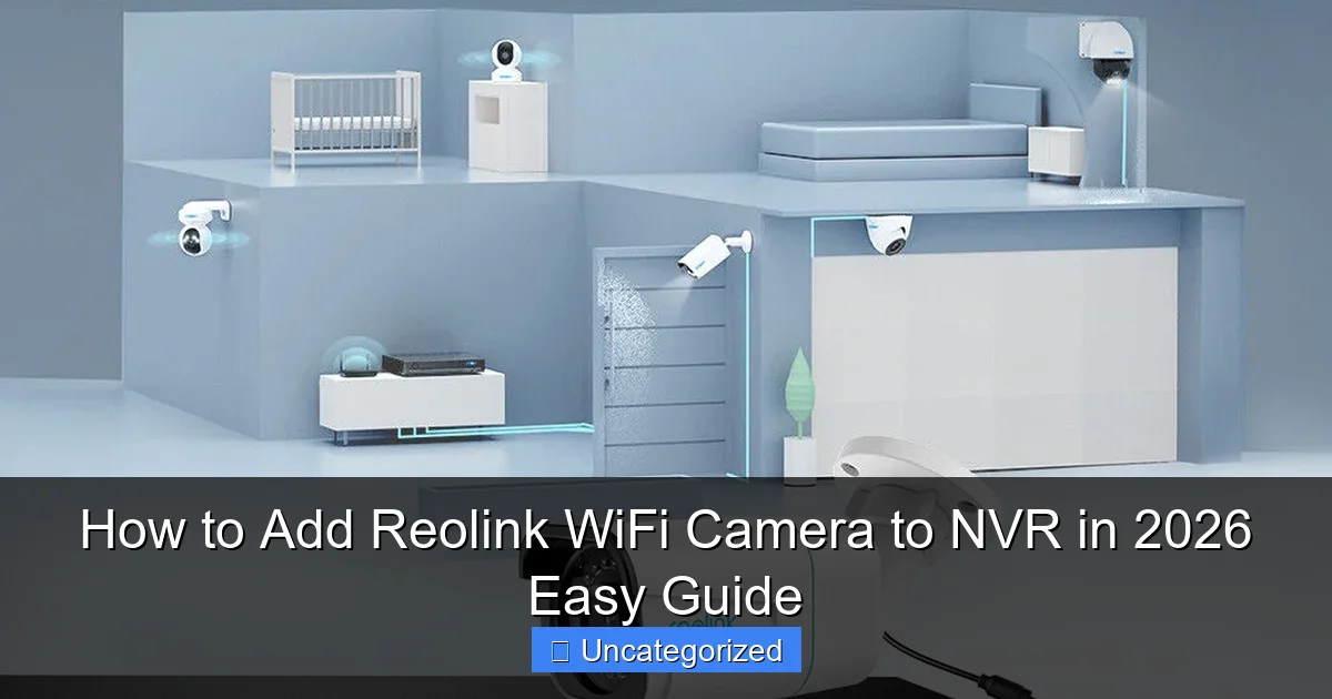 How to Add Reolink WiFi Camera to NVR in 2026 Easy Guide