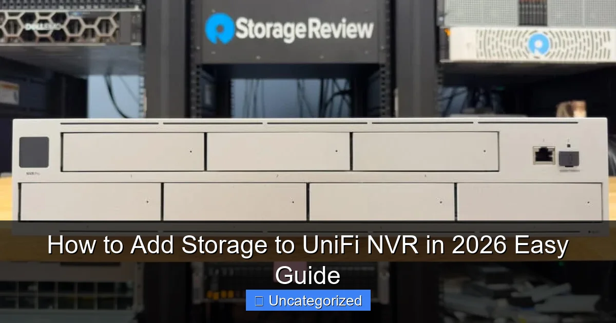 How to Add Storage to UniFi NVR in 2026 Easy Guide