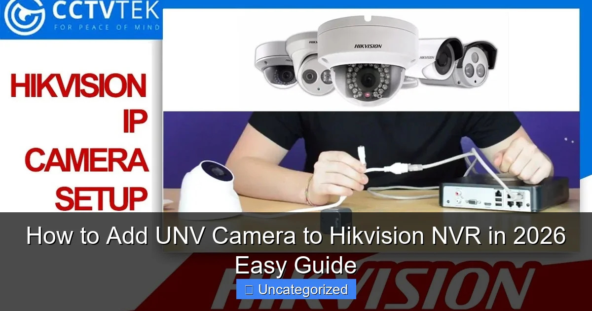 How to Add UNV Camera to Hikvision NVR in 2026 Easy Guide