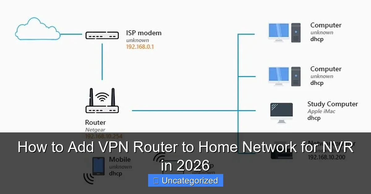 How to Add VPN Router to Home Network for NVR in 2026