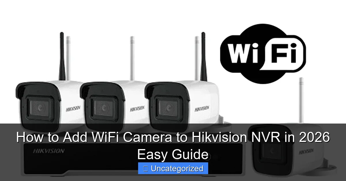 How to Add WiFi Camera to Hikvision NVR in 2026 Easy Guide