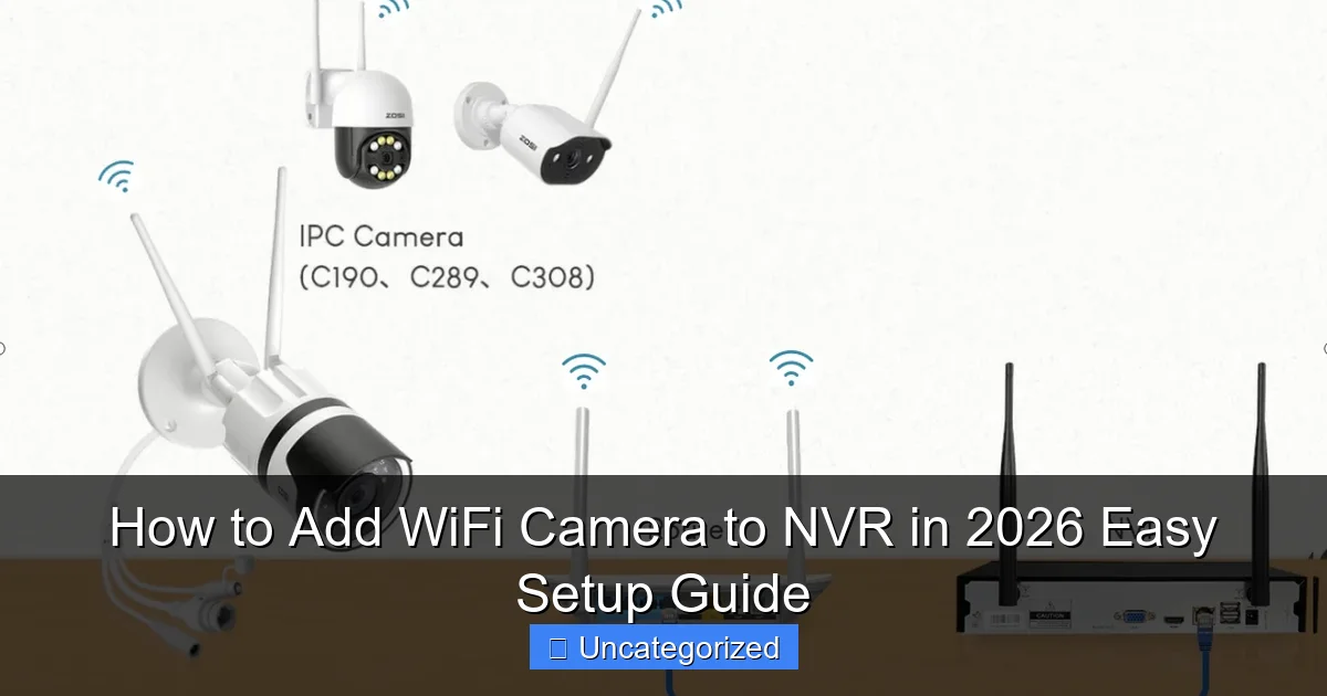 How to Add WiFi Camera to NVR in 2026 Easy Setup Guide