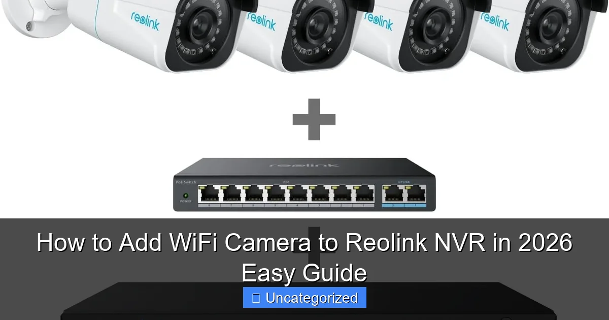 How to Add WiFi Camera to Reolink NVR in 2026 Easy Guide