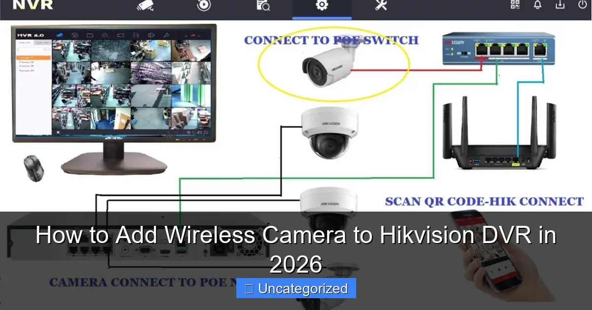 How to Add Wireless Camera to Hikvision DVR in 2026