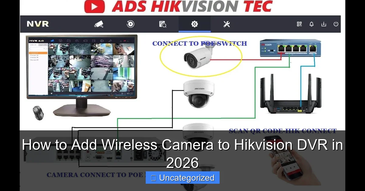 How to Add Wireless Camera to Hikvision DVR in 2026