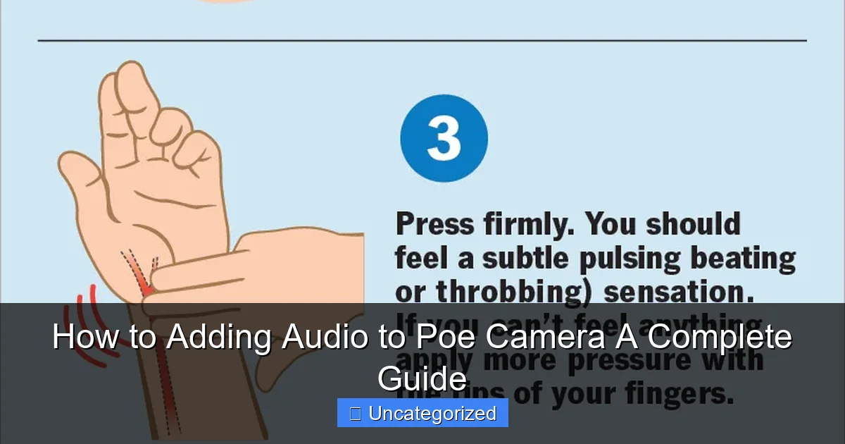 How to Adding Audio to Poe Camera A Complete Guide