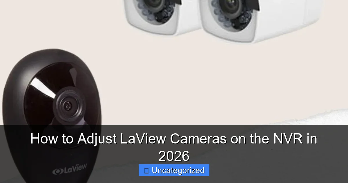 How to Adjust LaView Cameras on the NVR in 2026