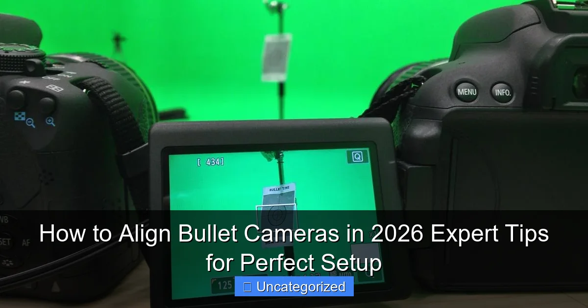 How to Align Bullet Cameras in 2026 Expert Tips for Perfect Setup
